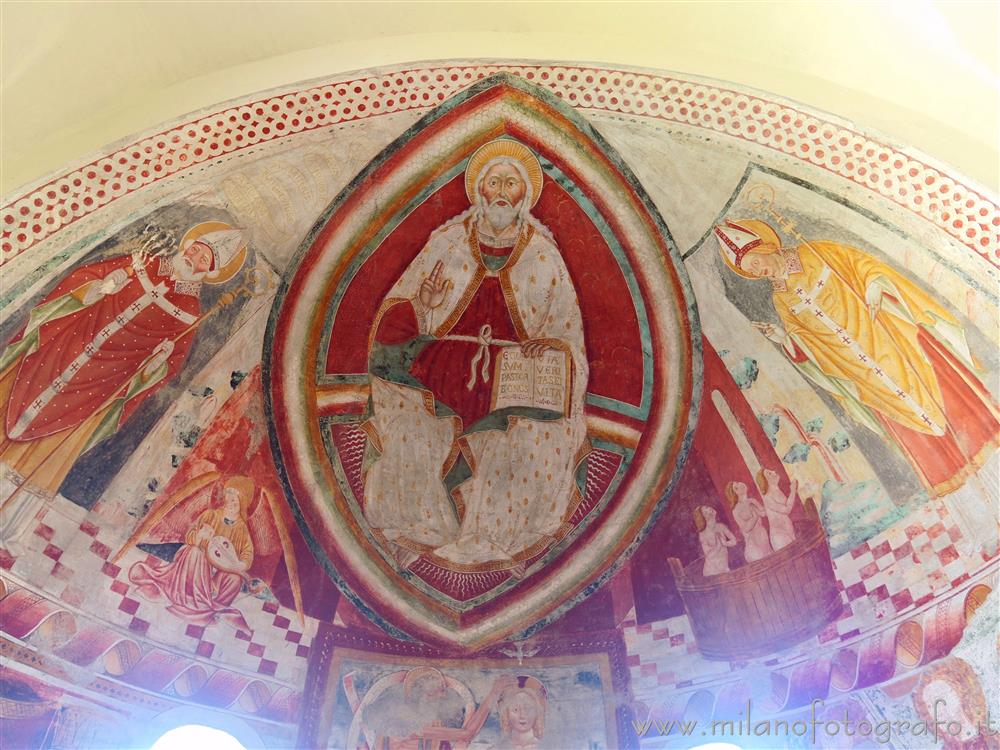 Sesto Calende (Varese, Italy) - Apsidal basin of the left apse of the Abbey of San Donato